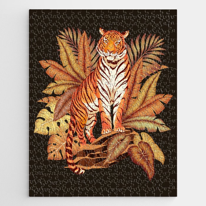Autumn Jungle Tiger Jigsaw Puzzle Gallery Image 1