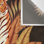 Autumn Jungle Tiger Wall Tapestry Gallery Image 3