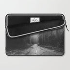 Redwood Forest Adventure Black and White - Nature Photography Laptop Sleeve Gallery Image 2