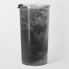 Redwood Forest Adventure Black and White - Nature Photography Travel Mug Gallery Image 3