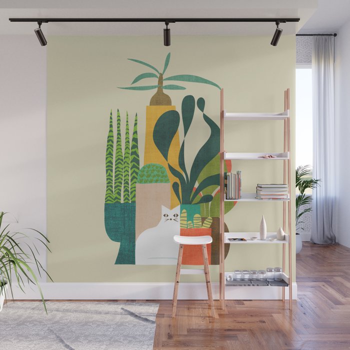 Still life with cat Wall Mural Gallery Image 1
