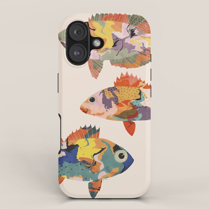 Fish collage iPhone Case Gallery Image 1