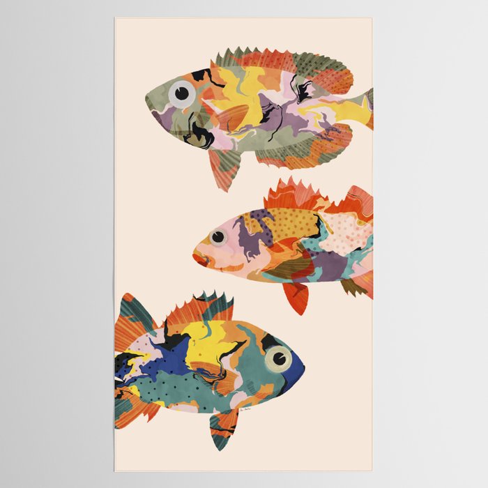 Fish collage Tablecloth Gallery Image 2