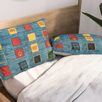 Qashqai Fars South West Persian Rug Print Pillow Sham Gallery Image 2