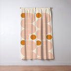 Abstraction_SUN_LINE_ART_Minimalism_002 Window Curtain Gallery Image 3