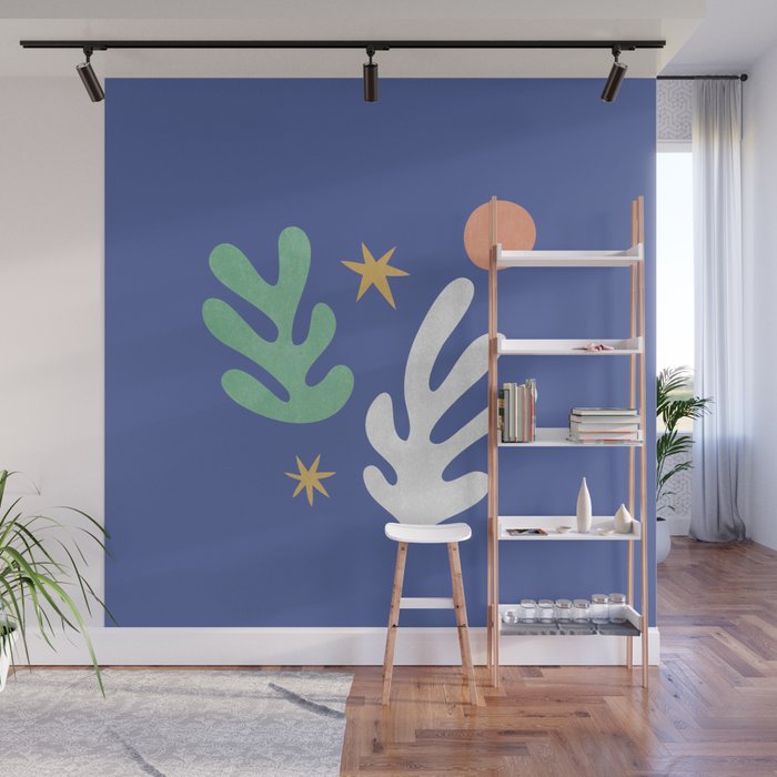 Inspired by Matisse - Seagrass and Sun 1-2  Wall Mural Gallery Image 1