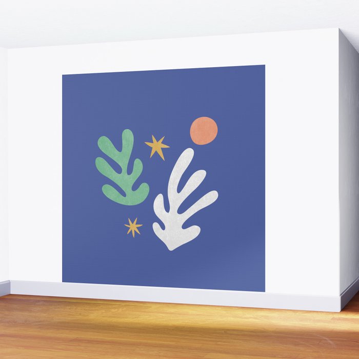 Inspired by Matisse - Seagrass and Sun 1-2  Wall Mural Gallery Image 2