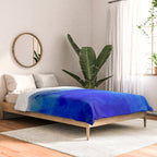 ocean blue abstract waterworld Comforter Gallery Image 2