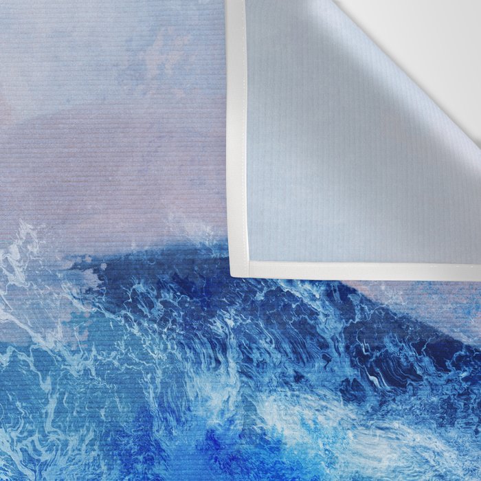 ocean blue abstract waterworld Wall Tapestry Gallery Image 3