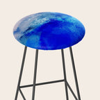 ocean blue abstract waterworld Stool Gallery Image 2