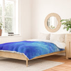 ocean blue abstract waterworld Duvet Cover Gallery Image 2