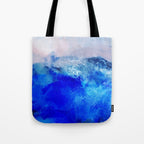 ocean blue abstract waterworld Tote Bag Gallery Image 1