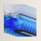 ocean blue abstract waterworld Wrapping Paper Gallery Image 3