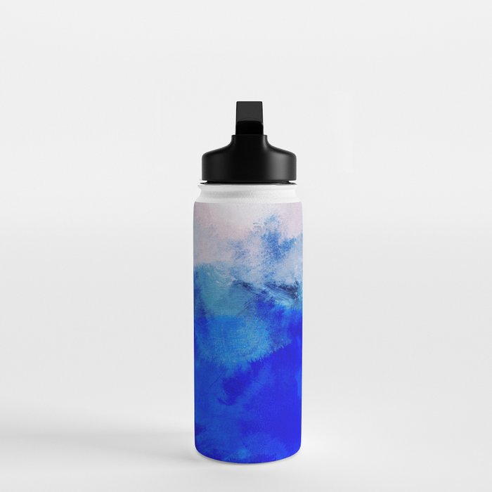 ocean blue abstract waterworld Water Bottle Gallery Image 3