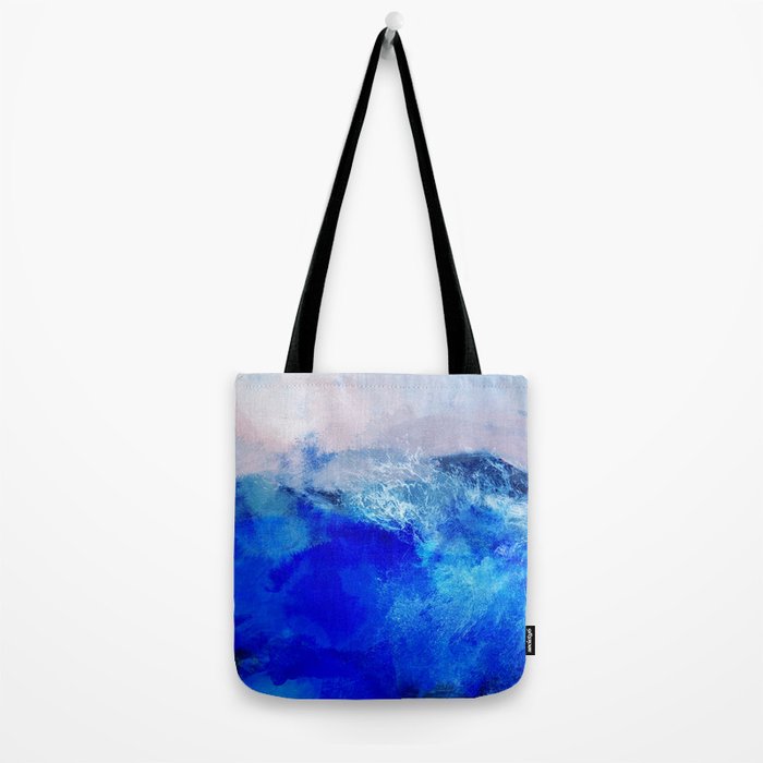 ocean blue abstract waterworld Tote Bag Gallery Image 2