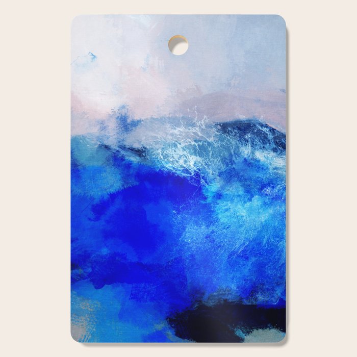 ocean blue abstract waterworld Cutting Board Gallery Image 1