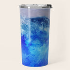 ocean blue abstract waterworld Travel Mug Gallery Image 2