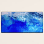 ocean blue abstract waterworld Desk Mat Gallery Image 3