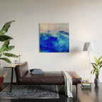 ocean blue abstract waterworld Wood Wall Art Gallery Image 2
