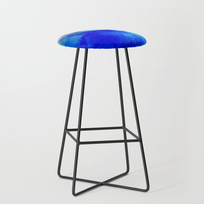 ocean blue abstract waterworld Stool Gallery Image 1