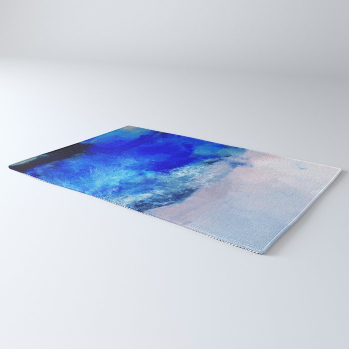 ocean blue abstract waterworld Rug Gallery Image 3