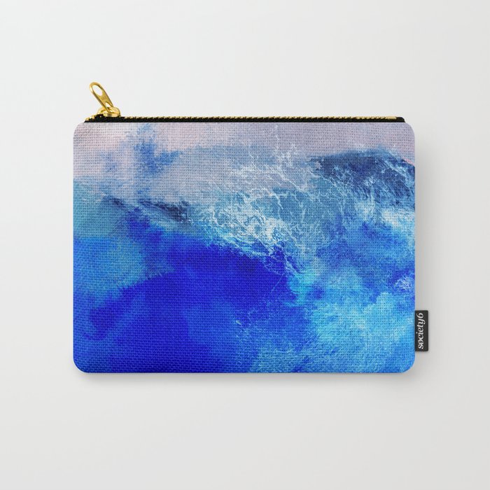 ocean blue abstract waterworld Carry All Pouch Gallery Image 1