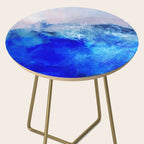 ocean blue abstract waterworld Side Table Gallery Image 2