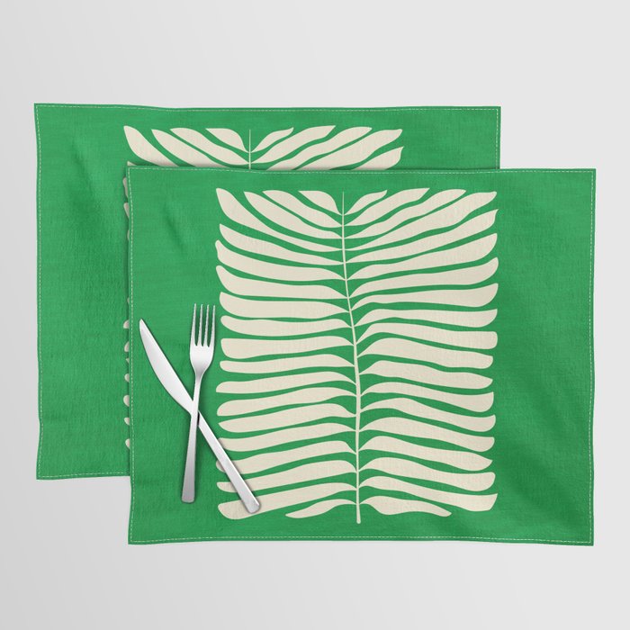 JAZZ FERNS 04 | Pine Green Matisse Edition Placemat Gallery Image 1