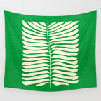 JAZZ FERNS 04 | Pine Green Matisse Edition Wall Tapestry Gallery Image 4