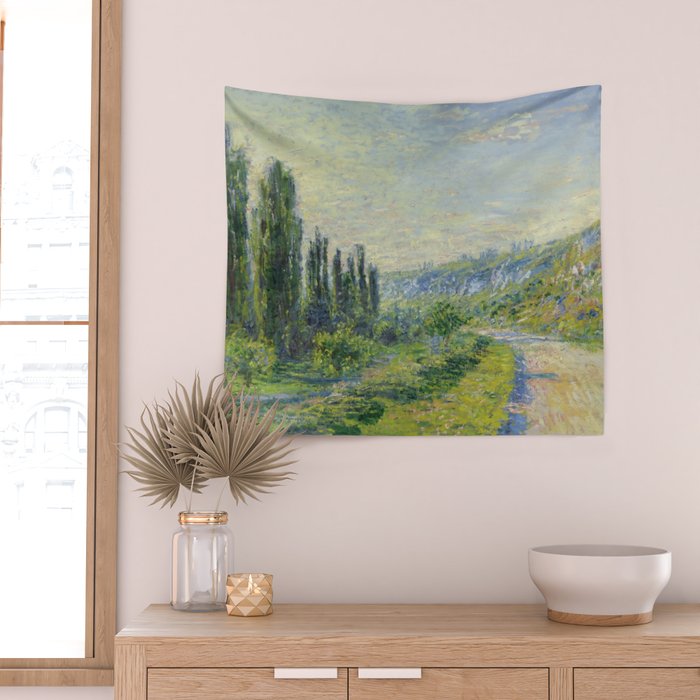 Claude Monet "The Road to Vétheuil" (1880) Wall Tapestry Gallery Image 2