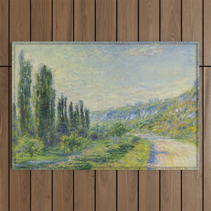 Claude Monet "The Road to Vétheuil" (1880) Outdoor Rug Gallery Image 1