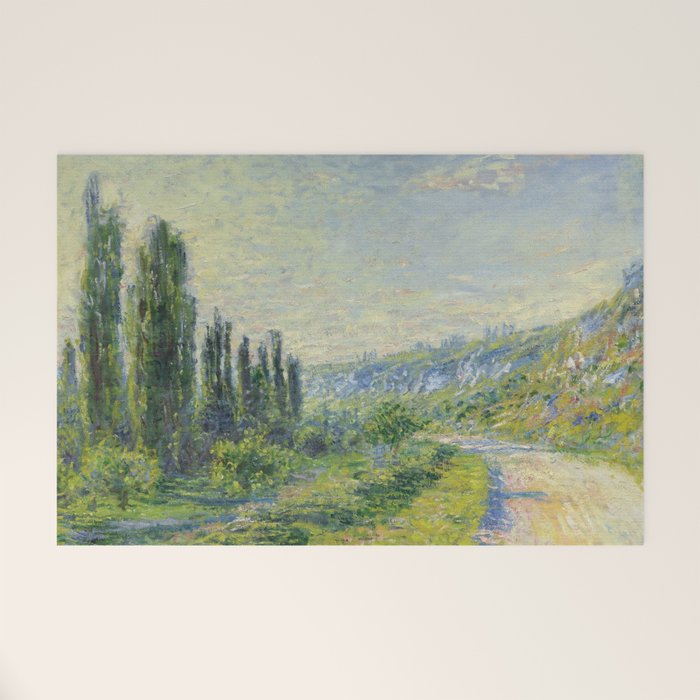 Claude Monet "The Road to Vétheuil" (1880) Welcome Mat Gallery Image 1