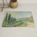 Claude Monet "The Road to Vétheuil" (1880) Rug Gallery Image 1