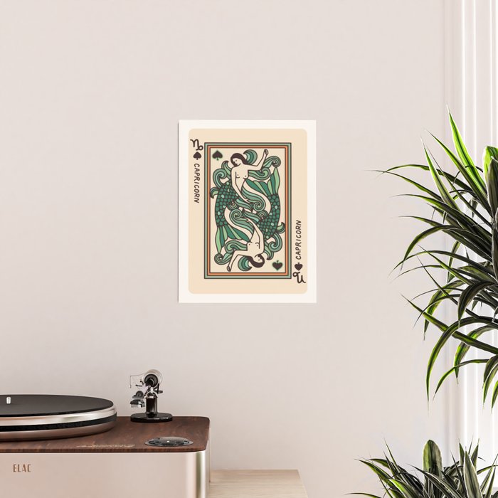 Pisces Playing Card Poster Gallery Image 2