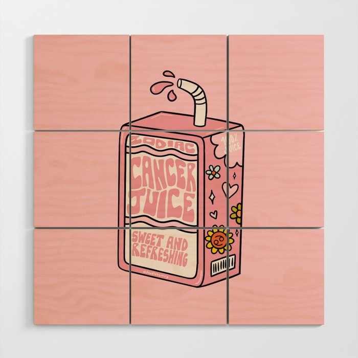 Cancer Zodiac Juice Box Wood Wall Art Gallery Image 1