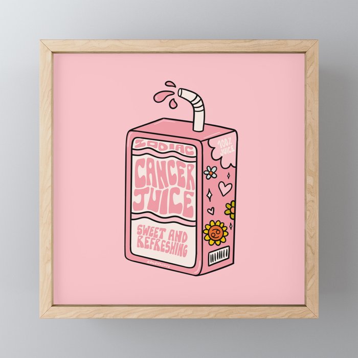Cancer Zodiac Juice Box Mini Art Print Gallery Image 1