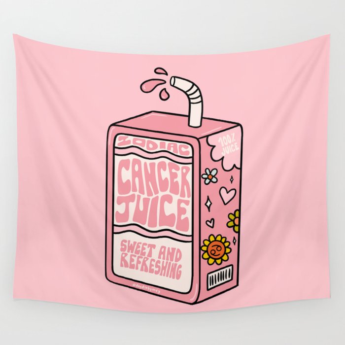 Cancer Zodiac Juice Box Wall Tapestry Gallery Image 4