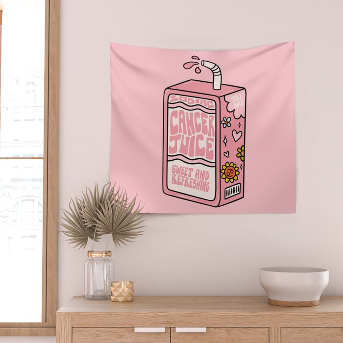 Cancer Zodiac Juice Box Wall Tapestry Gallery Image 2