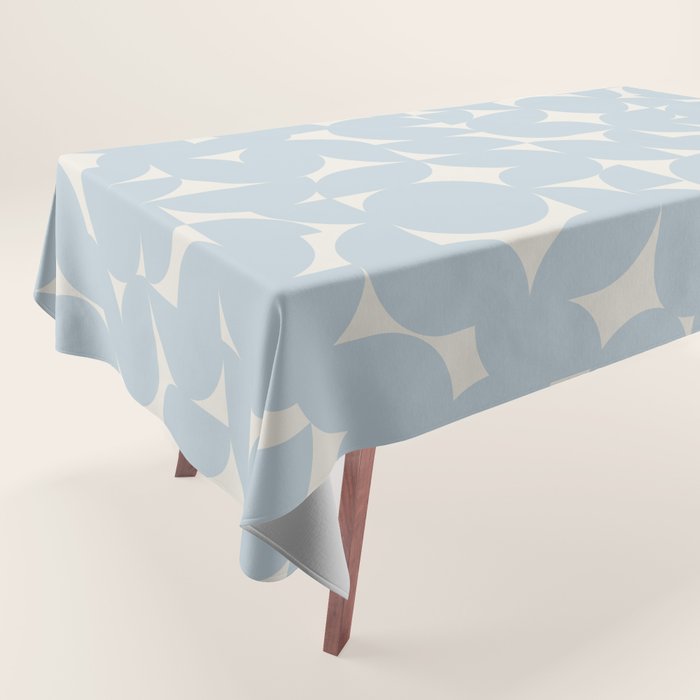 Contemporary Geometric Shapes - Soft Blue Tablecloth Gallery Image 1