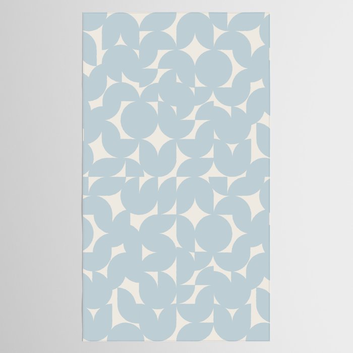 Contemporary Geometric Shapes - Soft Blue Tablecloth Gallery Image 2