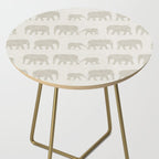 elephant march - beige Side Table Gallery Image 2
