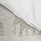 elephant march - beige Comforter Gallery Image 4