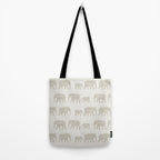 elephant march - beige Tote Bag Gallery Image 2