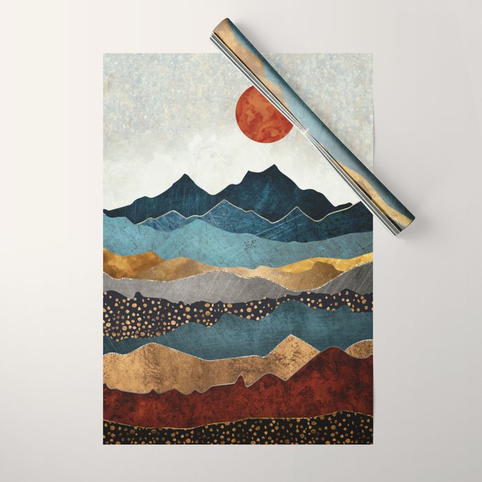Amber Dusk Wrapping Paper Gallery Image 1