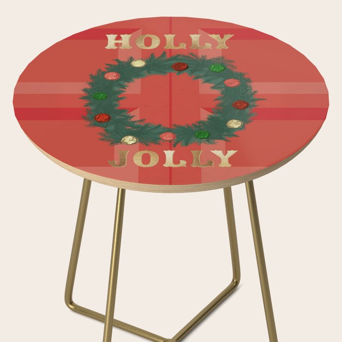 Holly Jolly Garland Side Table Gallery Image 2