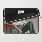 Dolce Far Niente, The sweetness of doing nothing, man sitting idle living in the moment, slow living calm peace of mind, positivity mindset slow down Laptop Sleeve Gallery Image 2