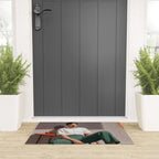 Dolce Far Niente, The sweetness of doing nothing, man sitting idle living in the moment, slow living calm peace of mind, positivity mindset slow down Welcome Mat Gallery Image 3