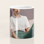 Dolce Far Niente, The sweetness of doing nothing, man sitting idle living in the moment, slow living calm peace of mind, positivity mindset slow down Coffee Mug Gallery Image 4