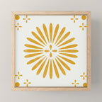 Happy Sunshine - yellow art, sunshine, boho art, bohemian, tile, home decor, yellow, yellow art print Mini Art Print Gallery Image 1