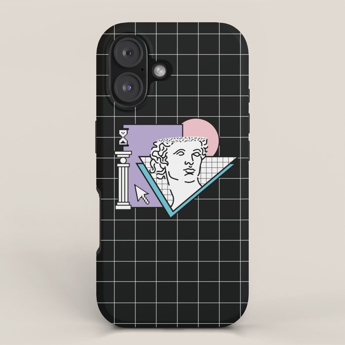 Apollo Vaporwave / greek god iPhone Case Gallery Image 1